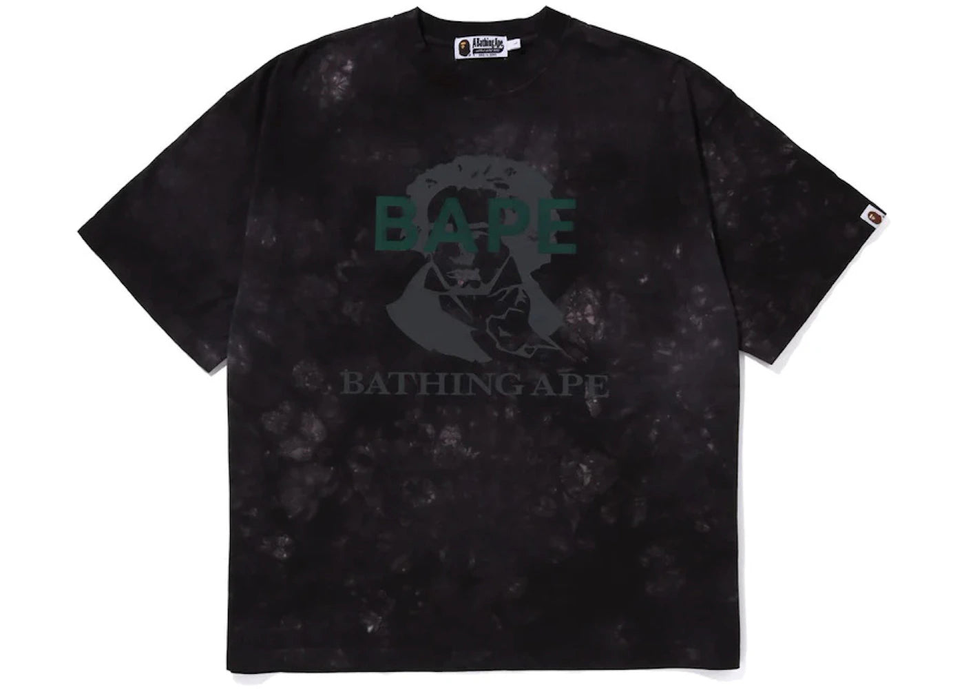 BAPE Tie Dye Bathing Ape Tee Black