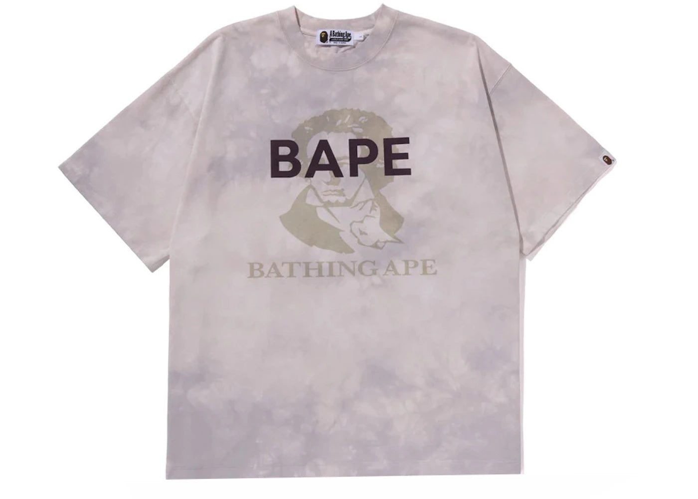 BAPE Tie Dye Bathing Ape Tee White