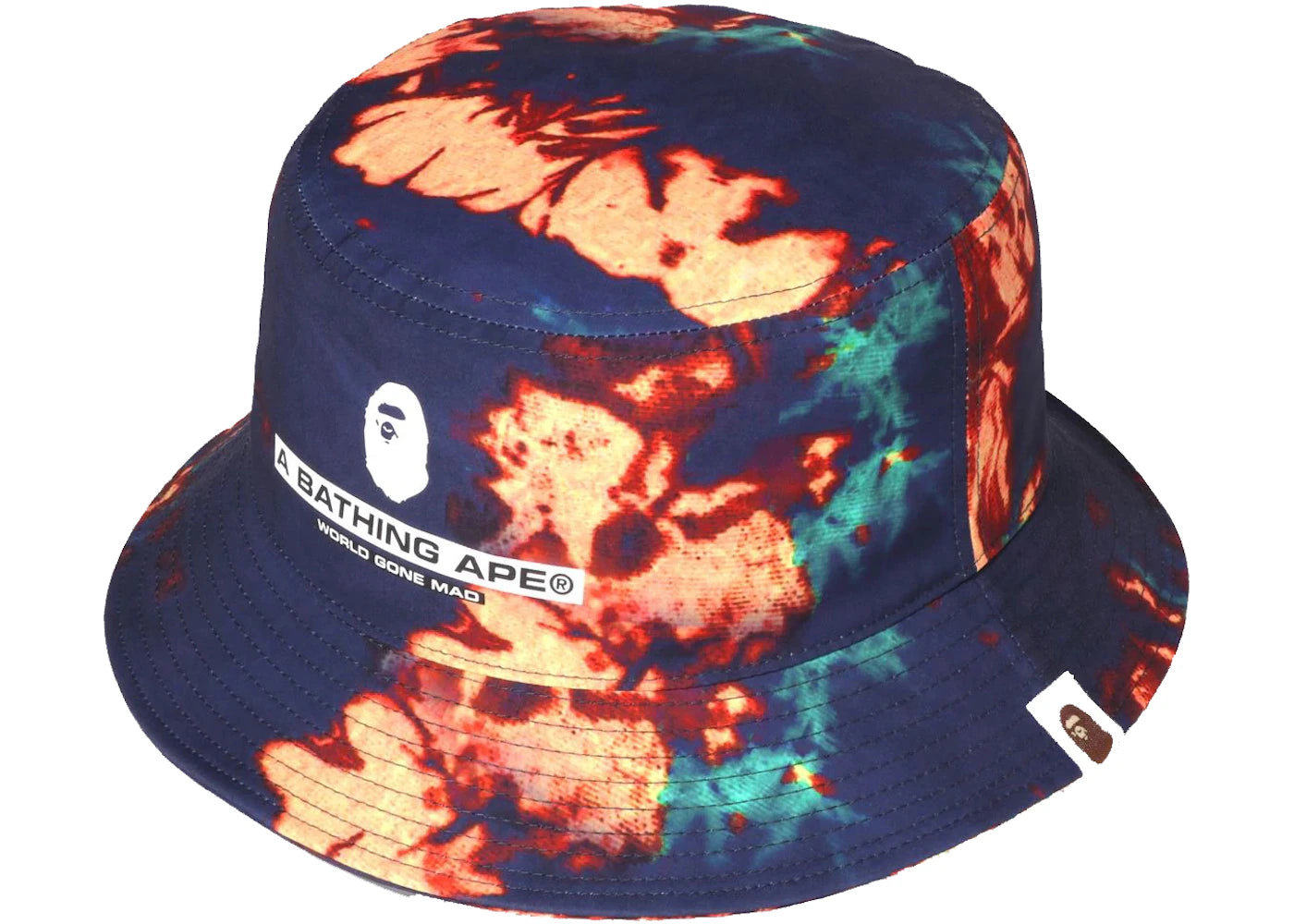 BAPE Tie Dye Bucket Hat Navy