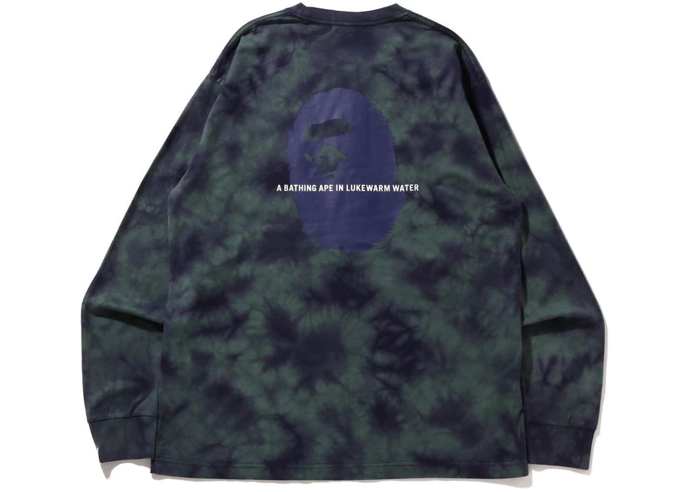 BAPE Tie Dye One Point Pocket Relaxed Fit L/S Tee Purple