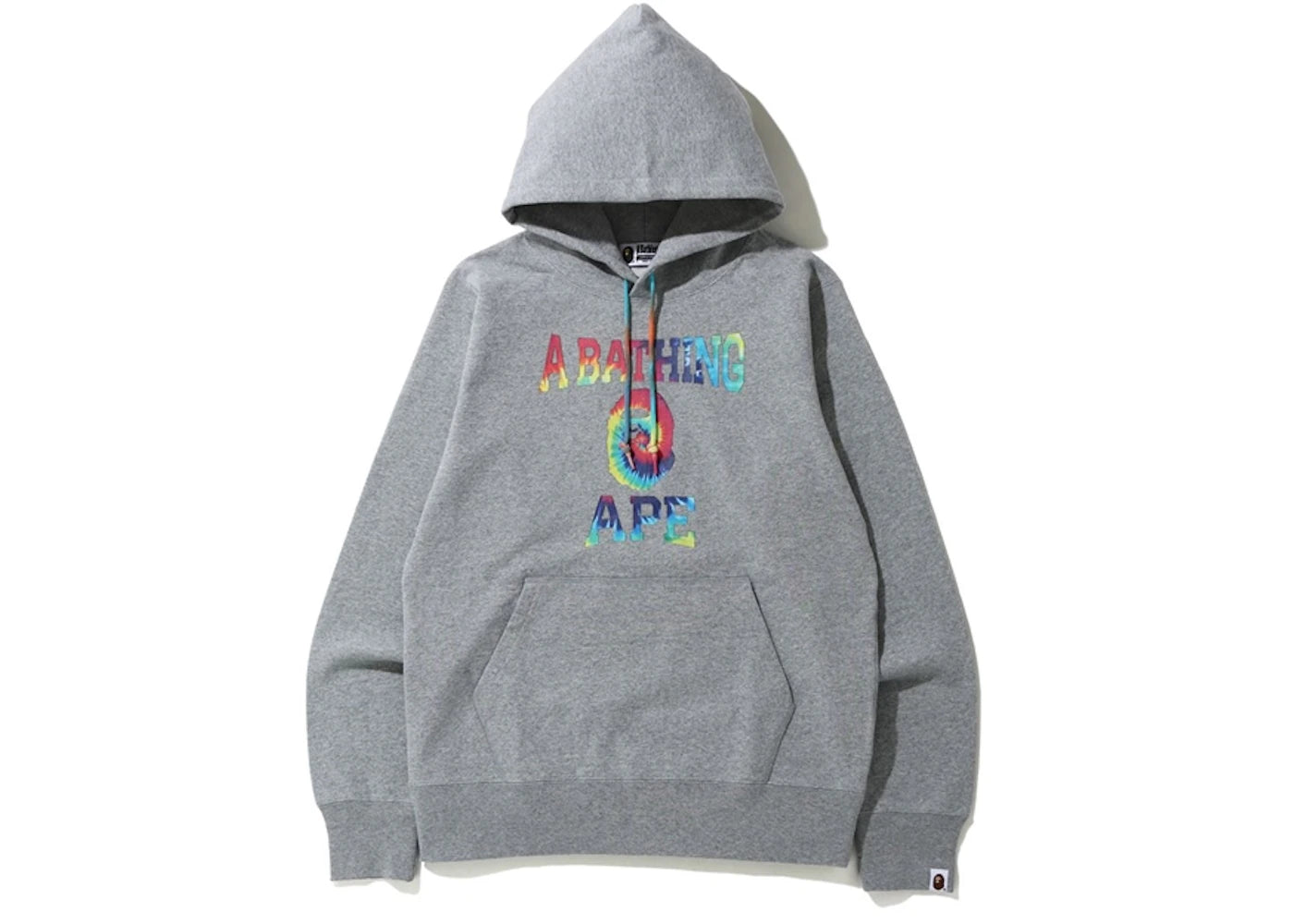 BAPE Tie Dye Pullover Hoodie Grey/Multi