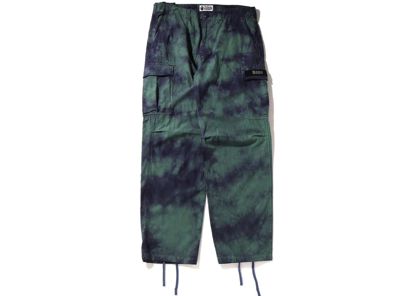 BAPE Tie Dye Relaxed Fit 6 Pocket Pants Purple
