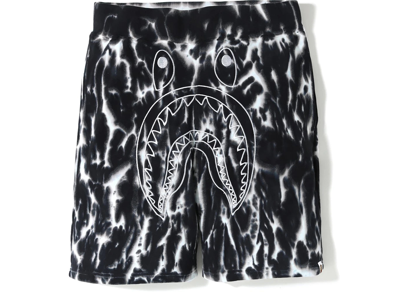 BAPE Tie Dye Shark Sweat (SS19) Shorts Black