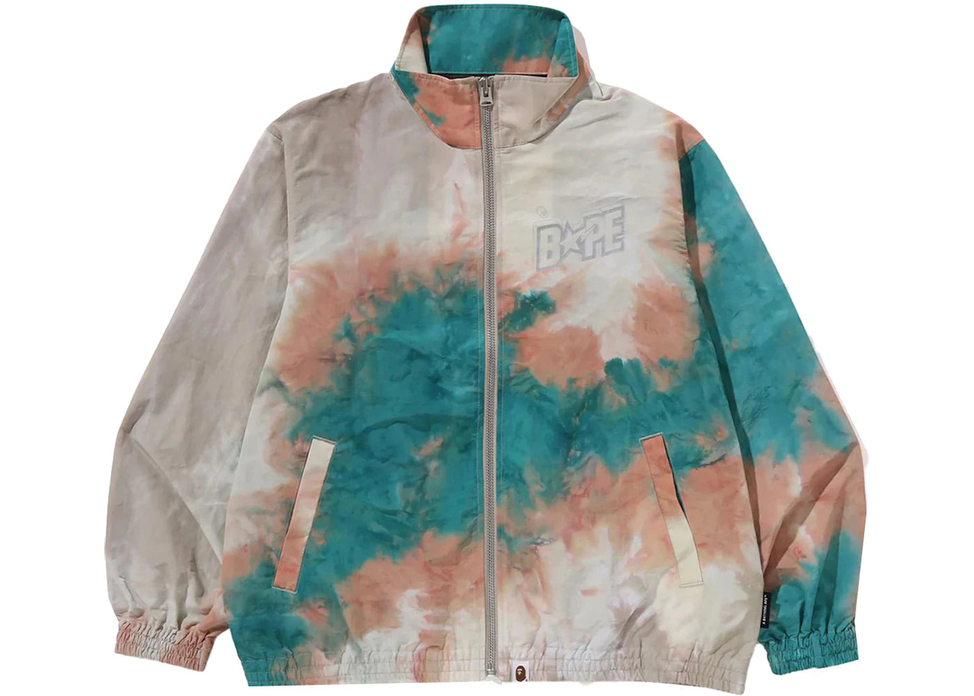 BAPE Tie Dye Track Jacket Beige