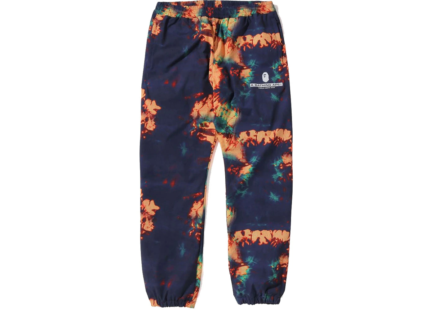 BAPE Tie Dye Track Pants Navy
