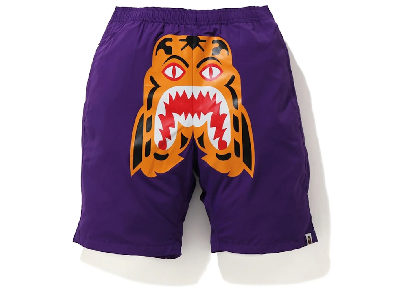 BAPE Tiger Beach Shorts Purple