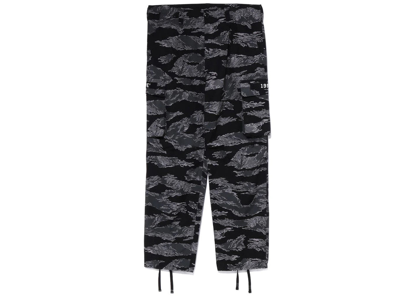 BAPE Tiger Camo Relaxed Fit Military Pants Black