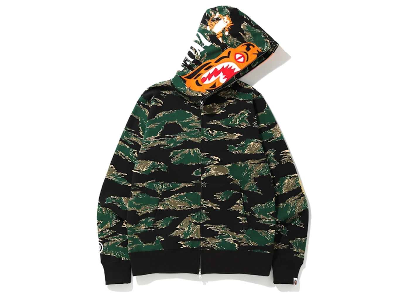 BAPE Tiger Camo Tiger Full Zip Hoodie Green