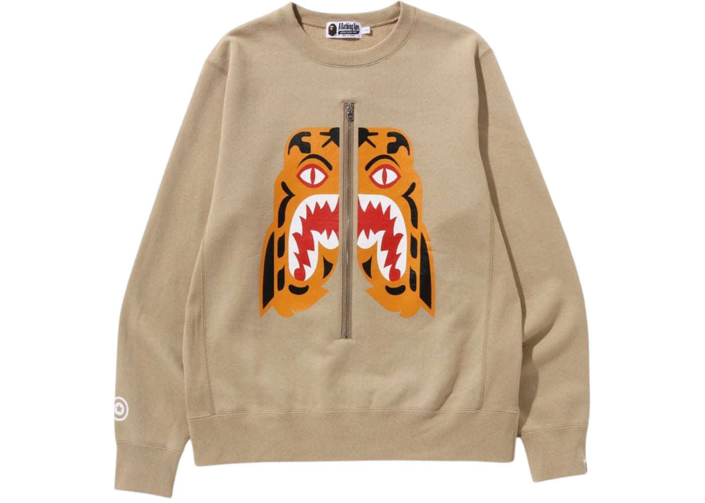 BAPE Tiger Crewneck Beige