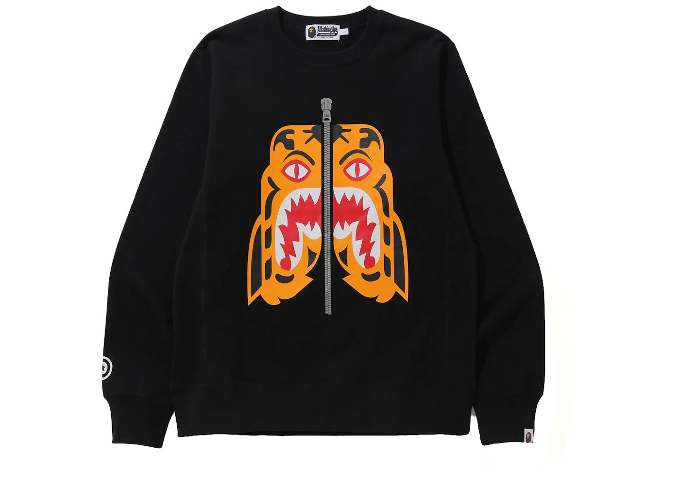 BAPE Tiger Crewneck (FW21) Black