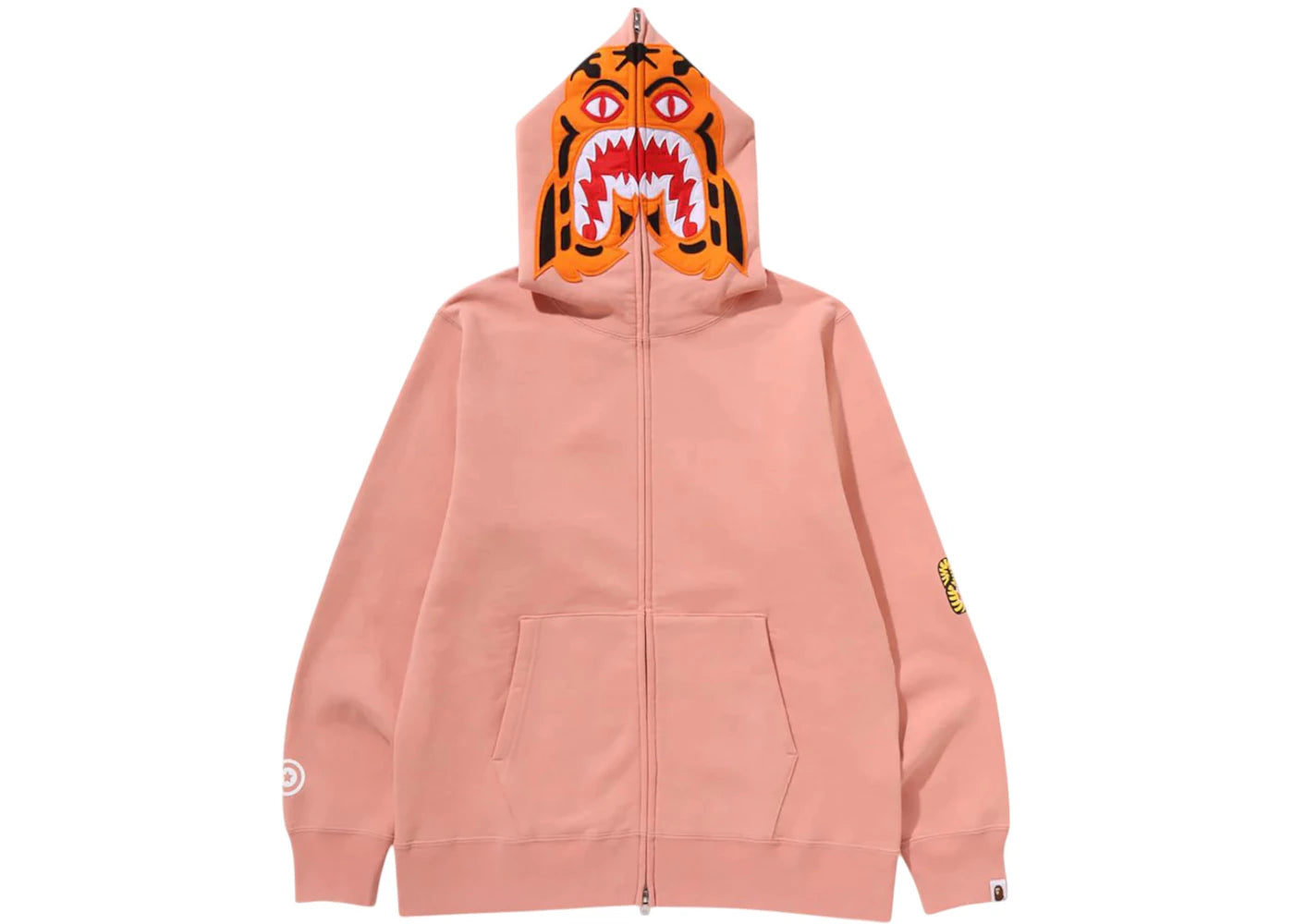 BAPE Tiger Full Zip Hoodie (FW24) Pink