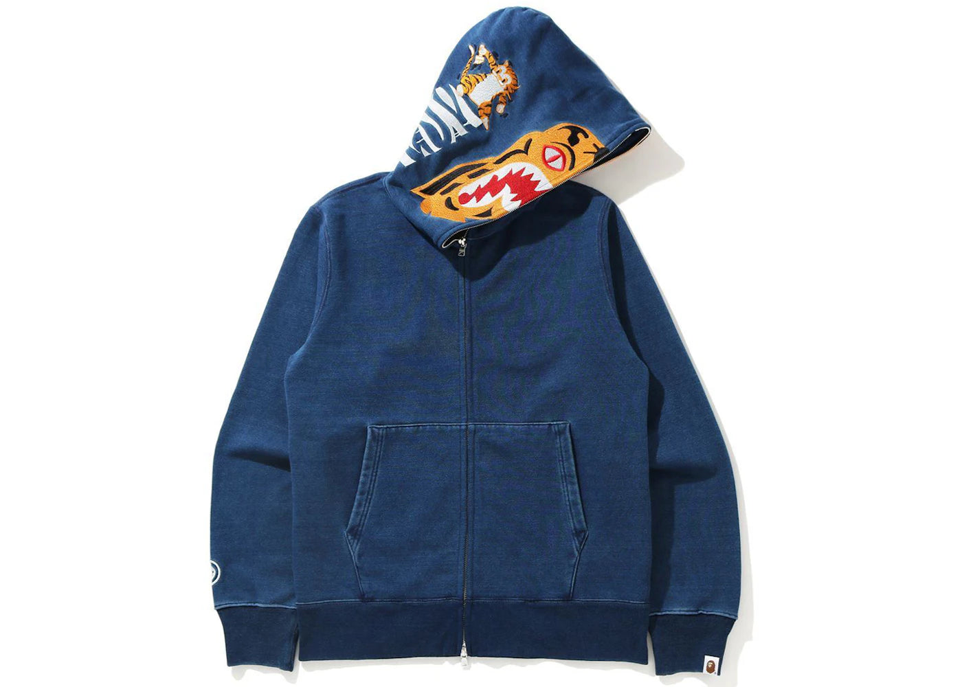 BAPE Tiger Full Zip Hoodie Navy