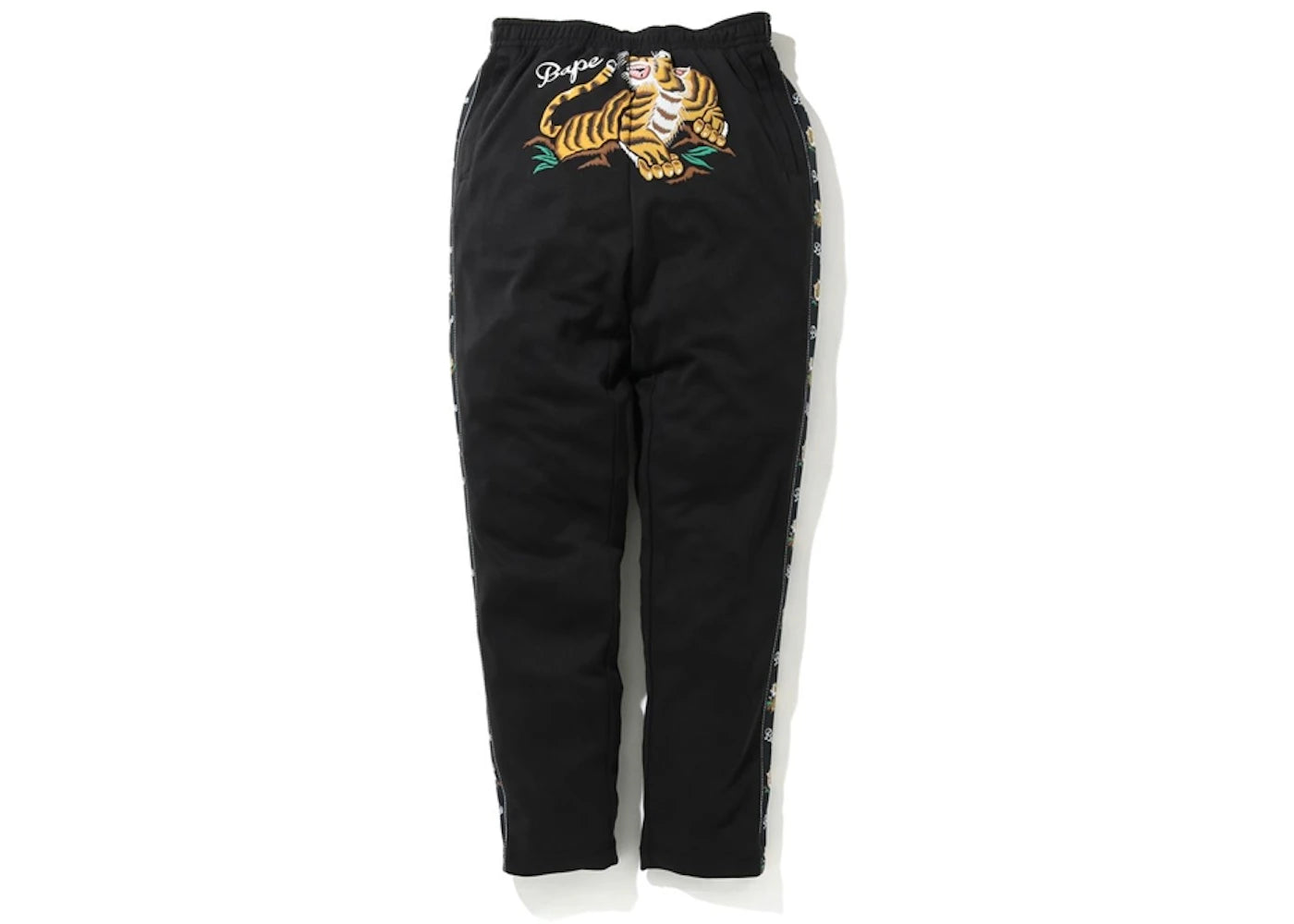 BAPE Tiger Jersey Pants Black