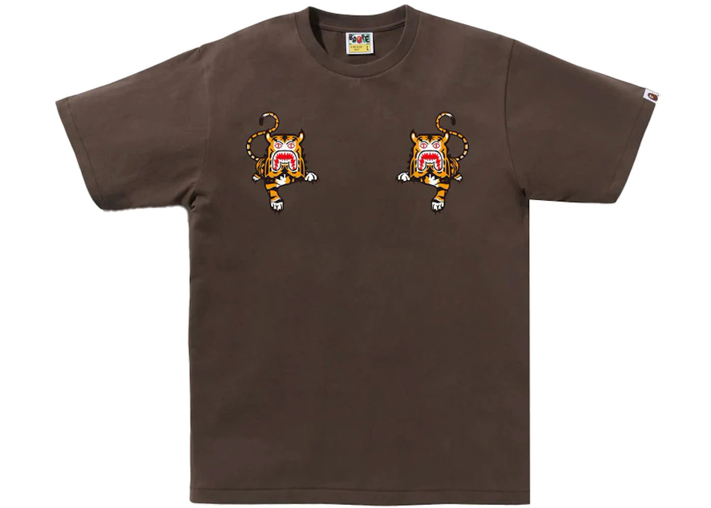 BAPE Tiger Tee Brown