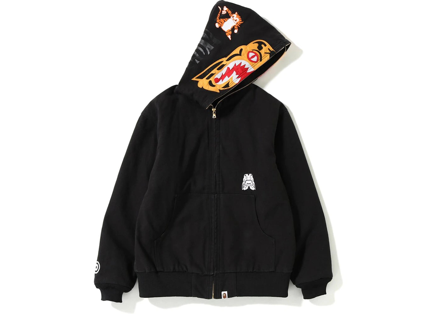 BAPE Tiger Work Hoodie Jacket Black