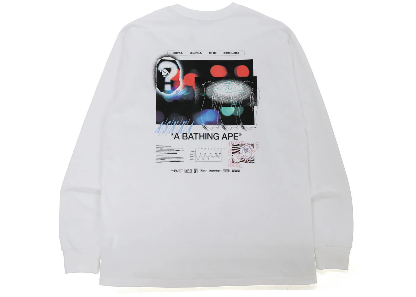 BAPE Time To Sleep Relaxed Fit L/S Tee White