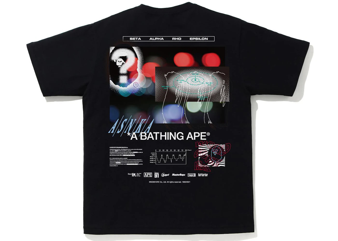 BAPE Time to Sleep Tee Black