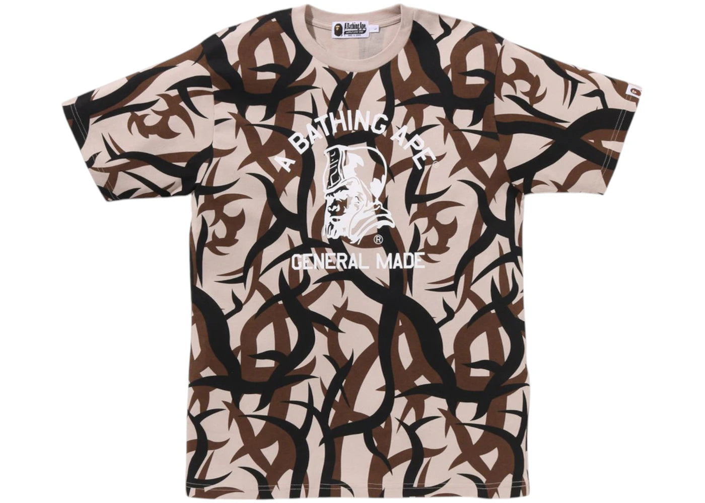 BAPE Trial Camo General Tee Beige