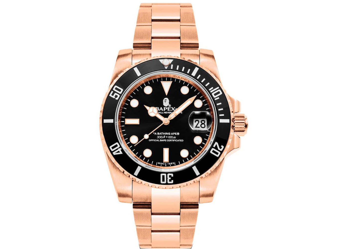 BAPE Type 1 BAPEX Watch Gold