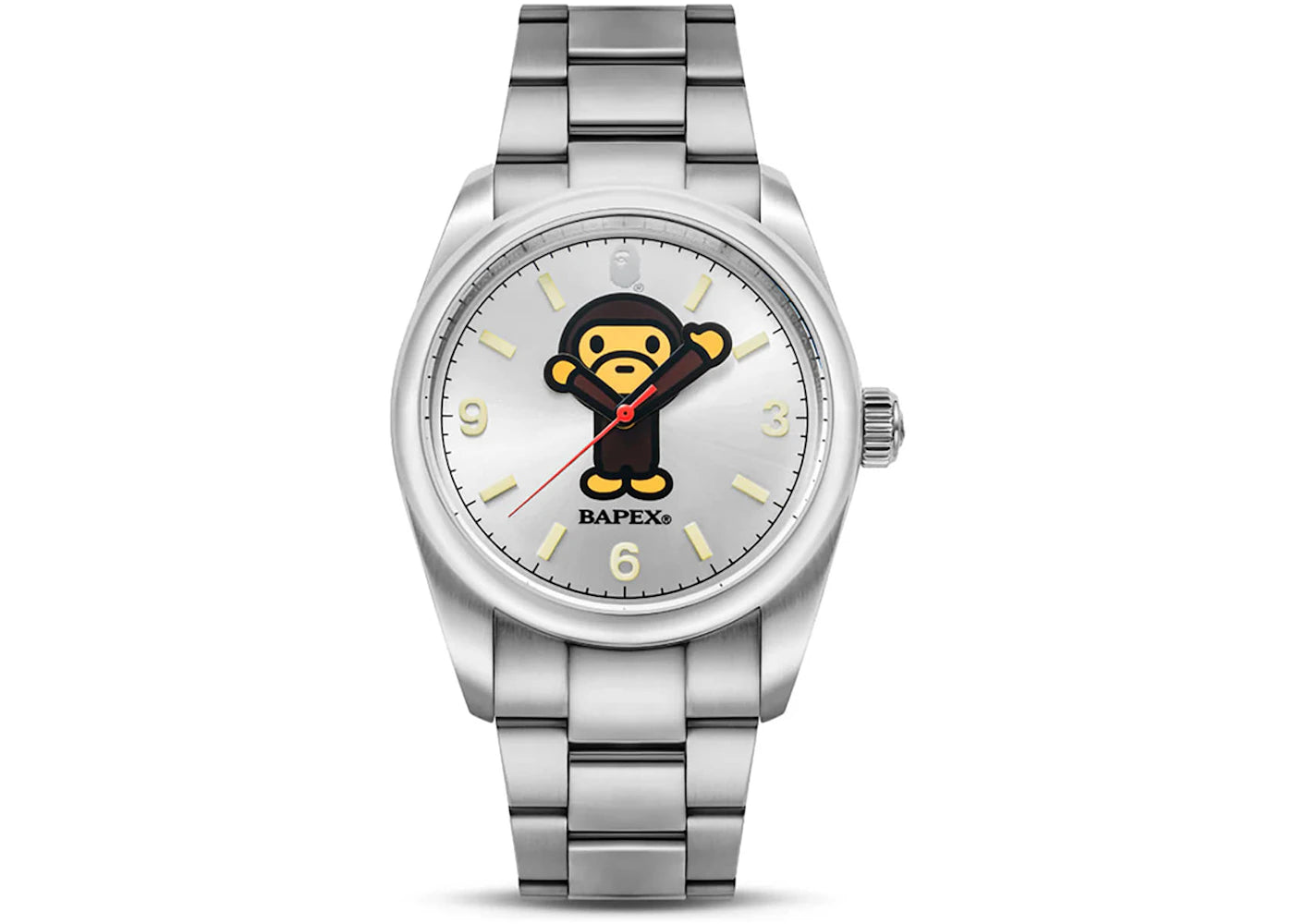 BAPE Type 13 BAPEX Milo Watch Silver