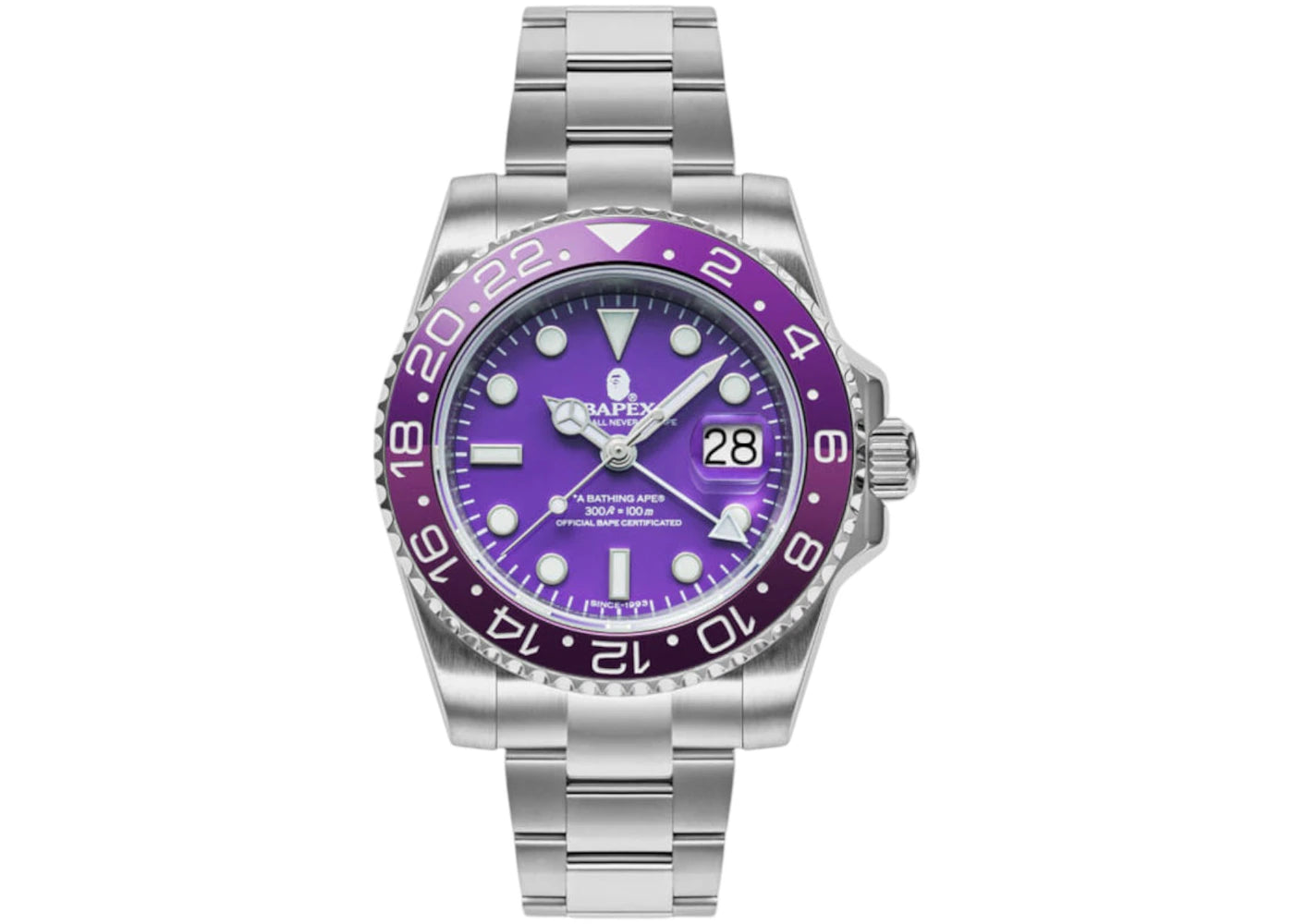 BAPE Type 2 BAPEX Watch Purple