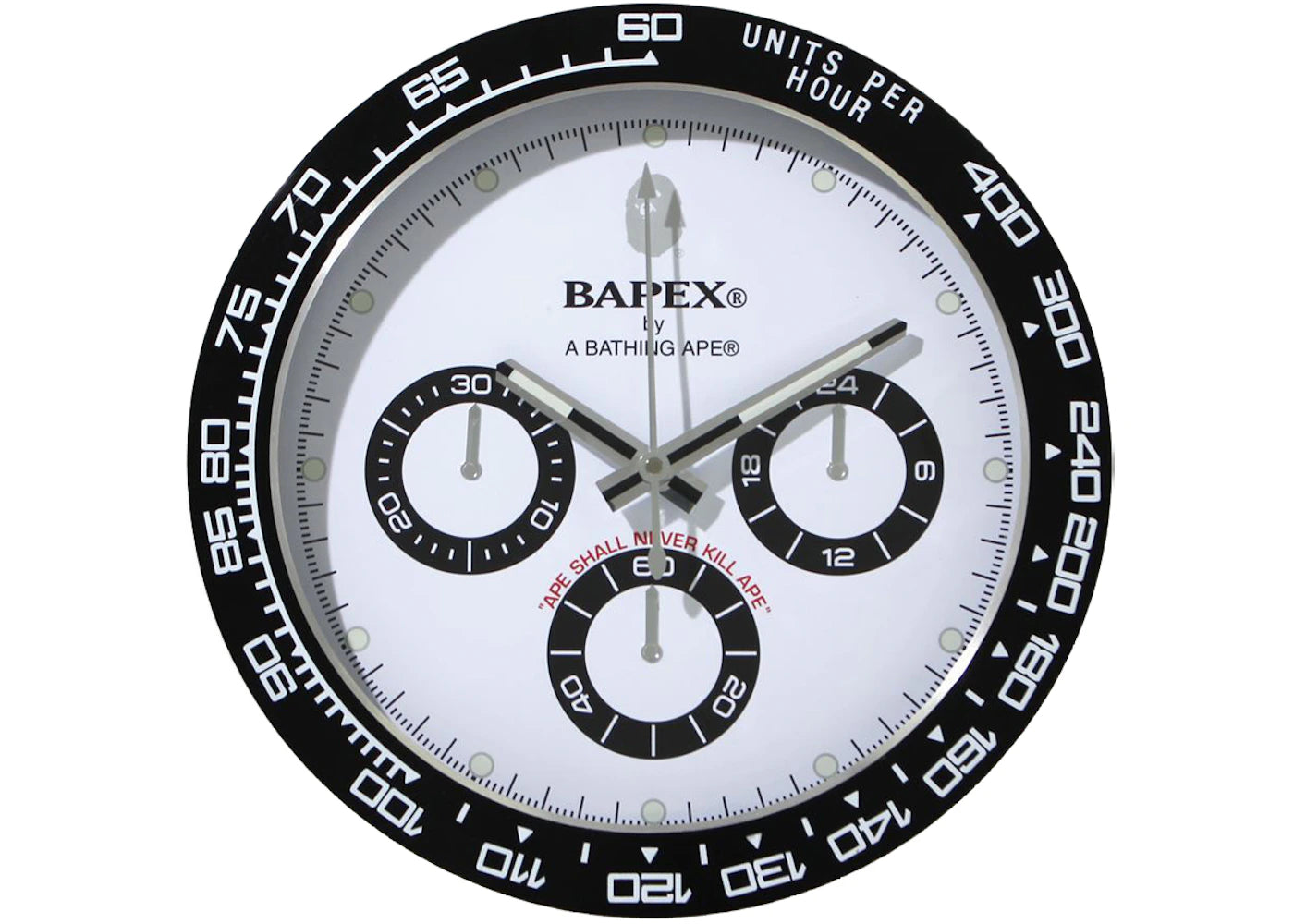 BAPE Type 4 BAPEX Wall Clock Black