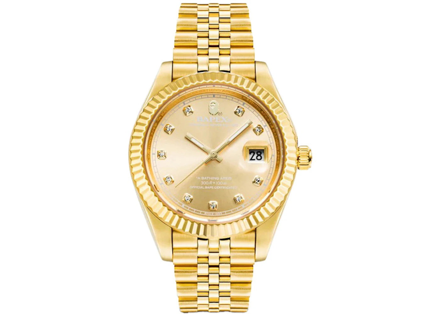 BAPE Type 6 BAPEX #1 Watch Gold