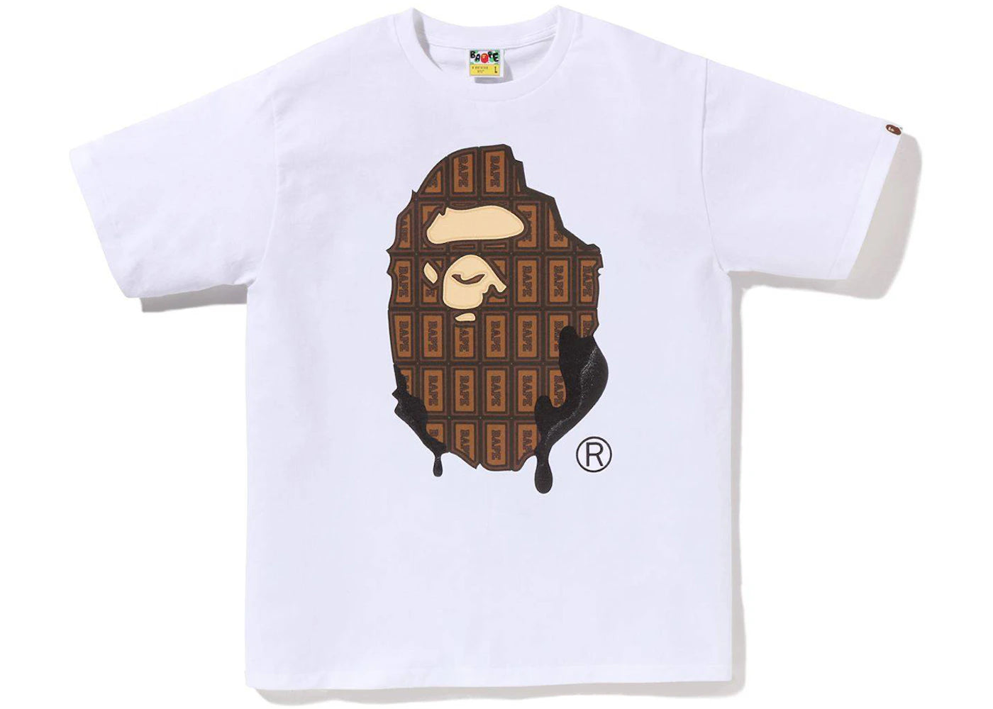 BAPE Valentine Chocolate Ape Head Tee (SS23) White