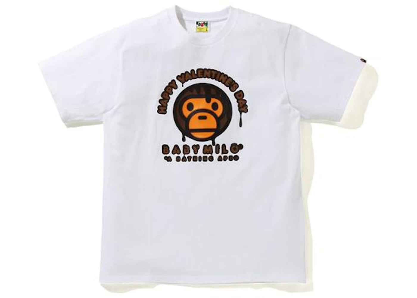 BAPE Valentine Chocolate Baby Milo Tee White