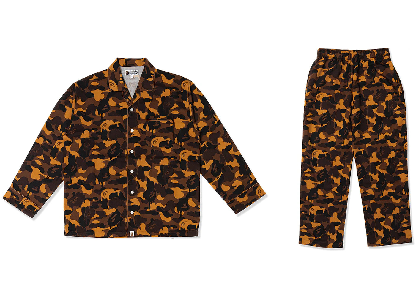 BAPE Valentine Chocolate Camo Pajamas Brown