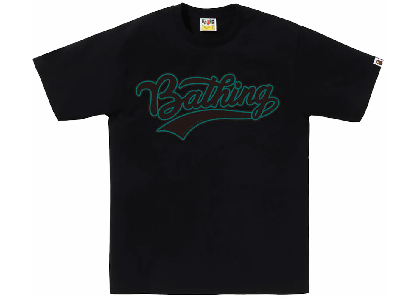 BAPE Varsity Baseball Logo Tee Black