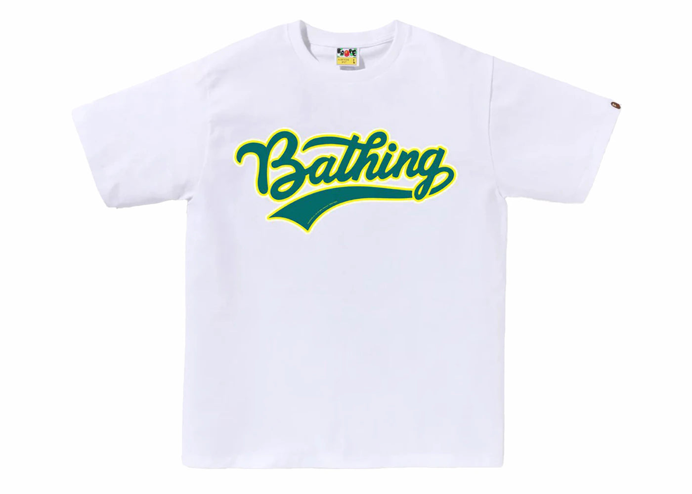 BAPE Varsity Baseball Logo Tee White