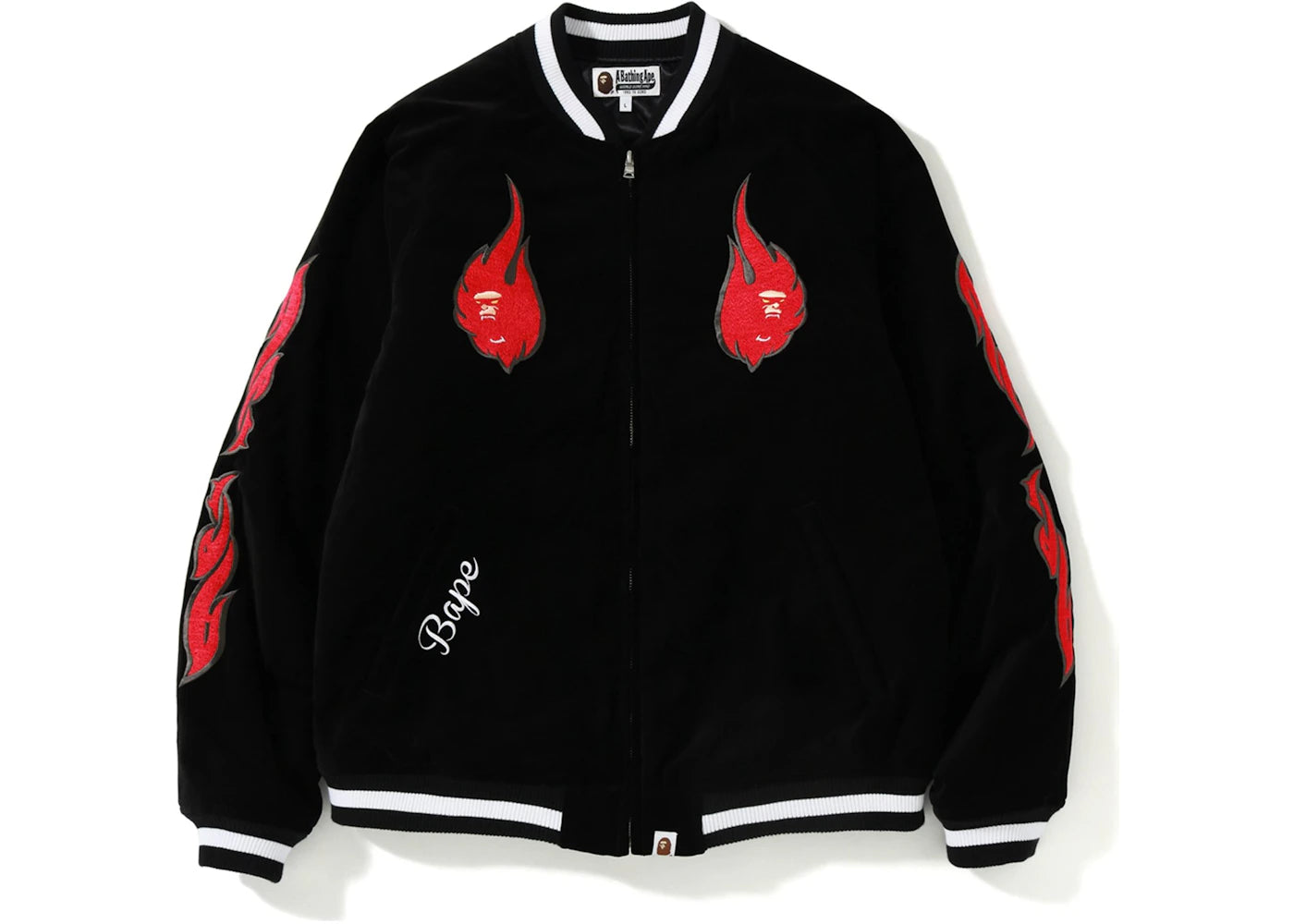 BAPE Velour Souvenir Jacket Black