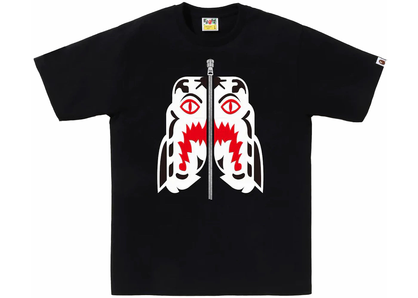 BAPE White Tiger Tee Black