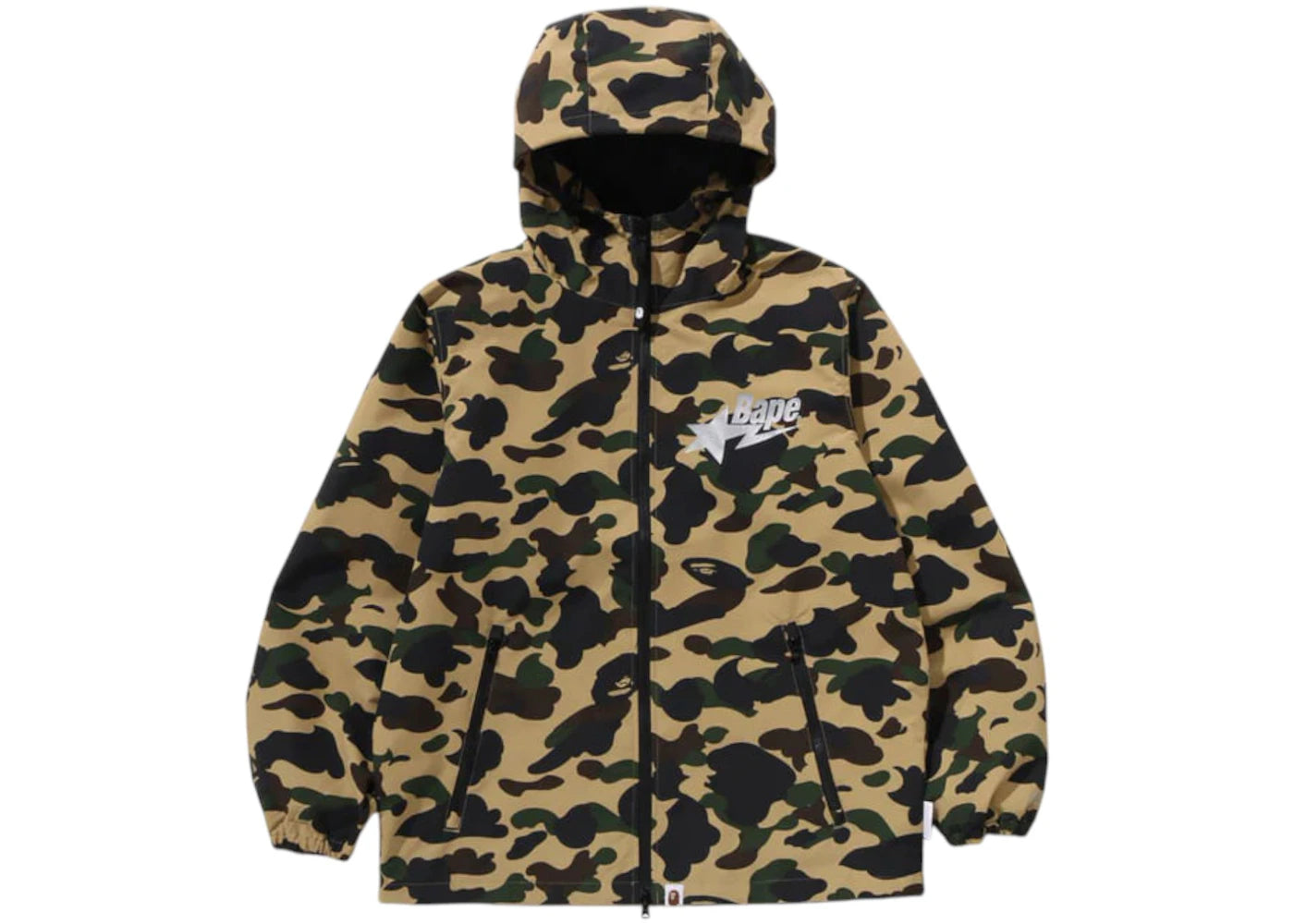 BAPE Windstopper Products Gore-Tex Labs 1st Camo Hoodie Jacket Yellow