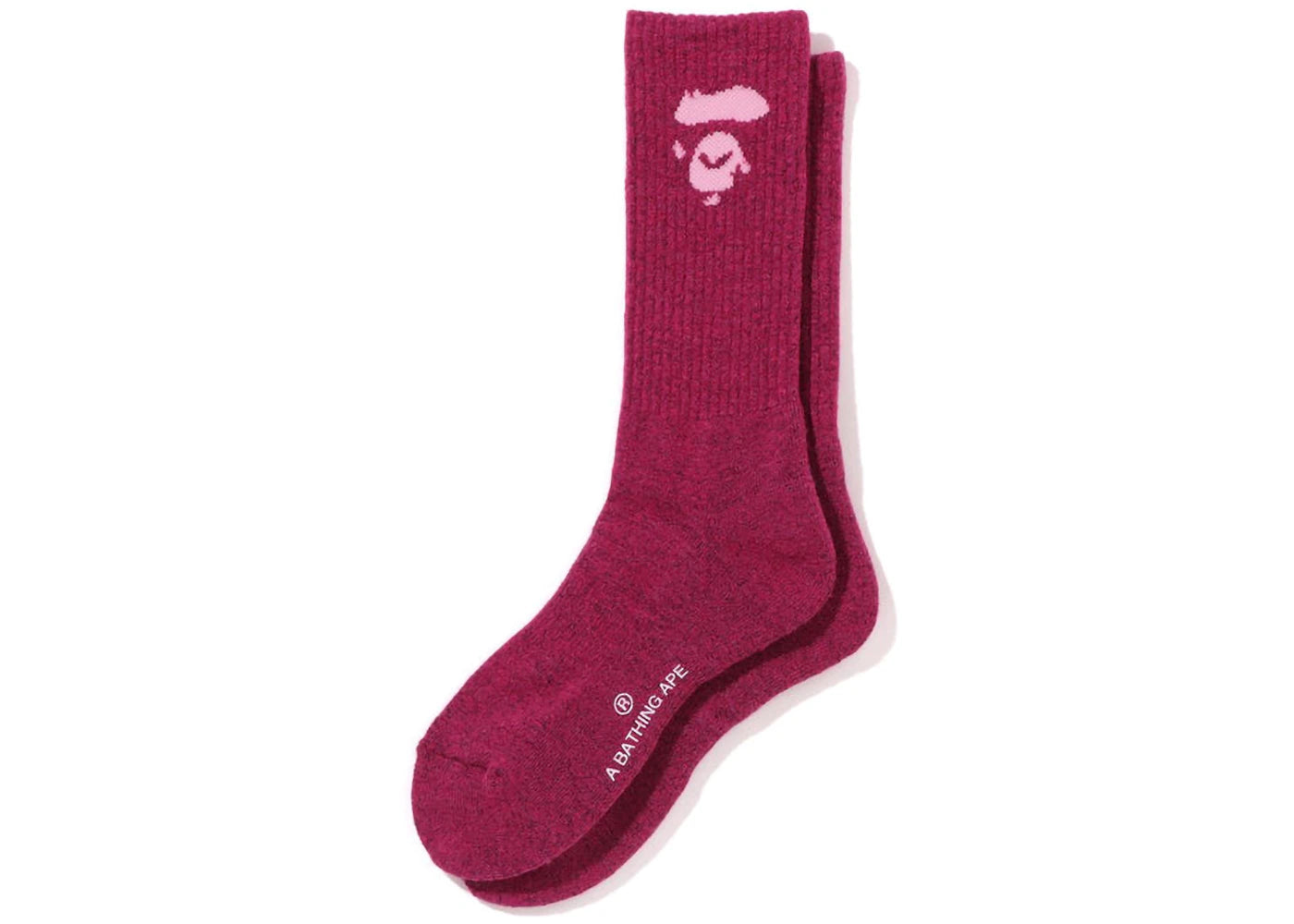 BAPE Women's A Bathing Ape Terry Socks Pink