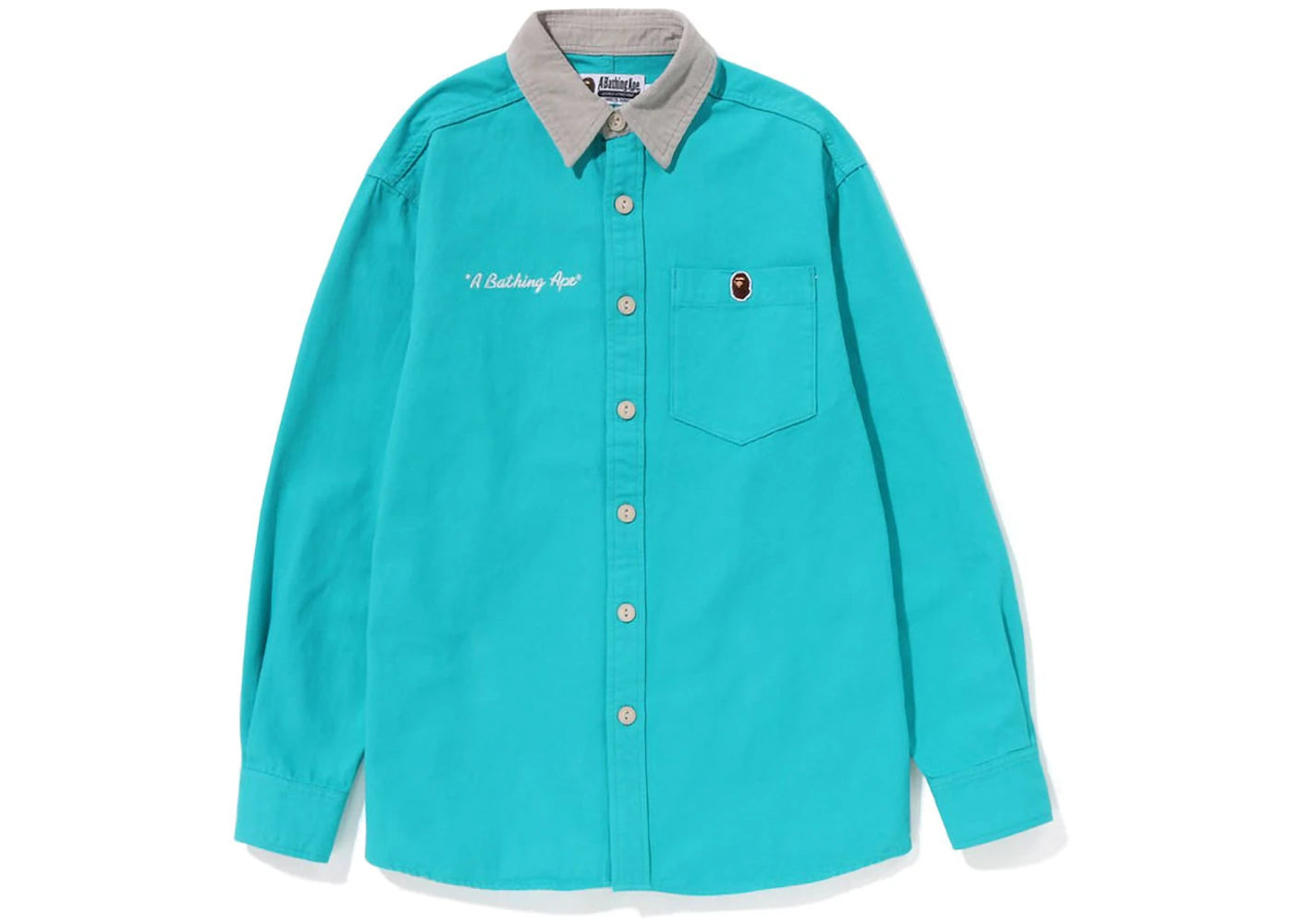 BAPE Womens A Bathing Ape Work Shirt Blue