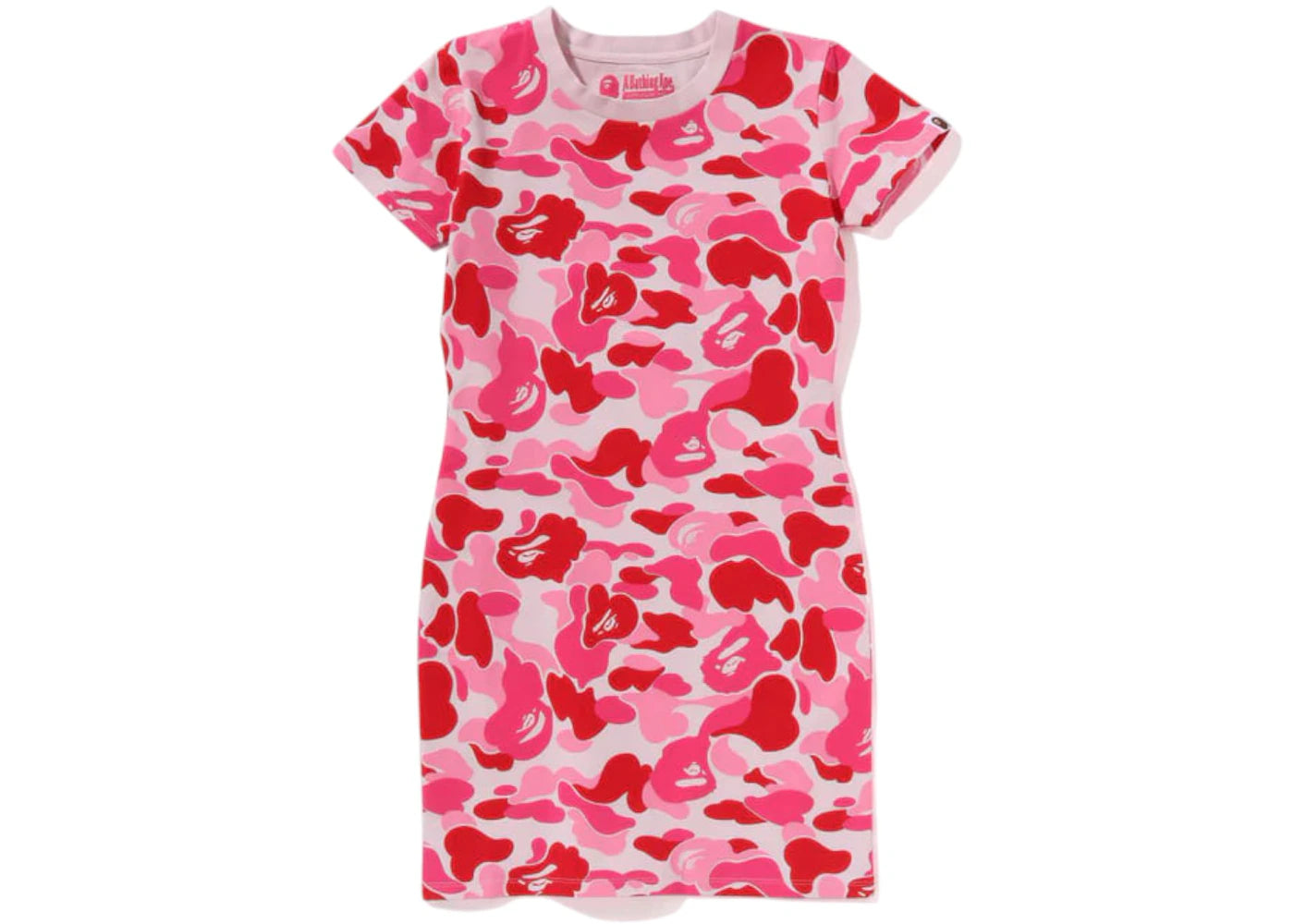 BAPE Women's ABC Camo Jersey Dress Pink