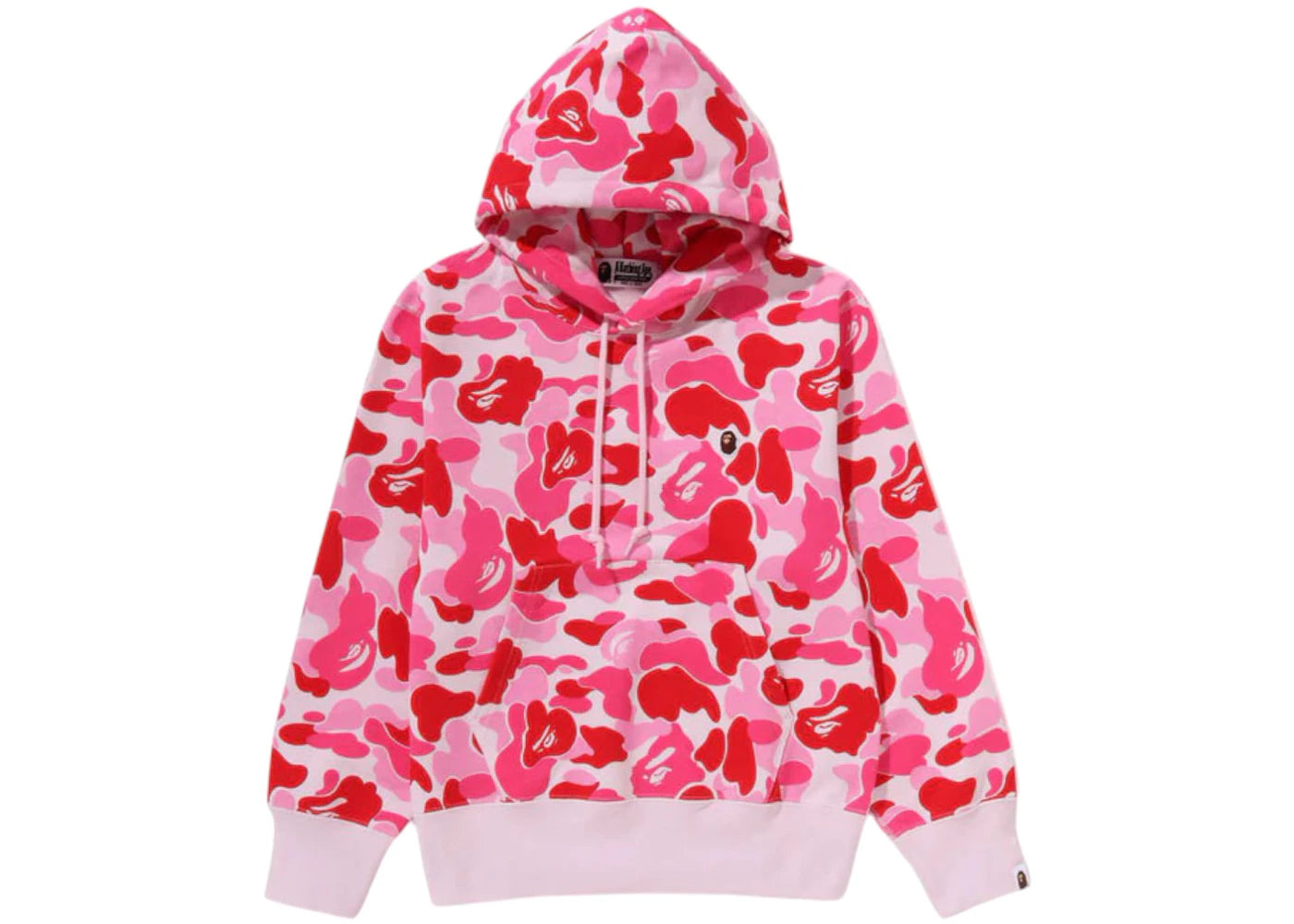BAPE Women's ABC Camo One Point Pullover Hoodie Pink