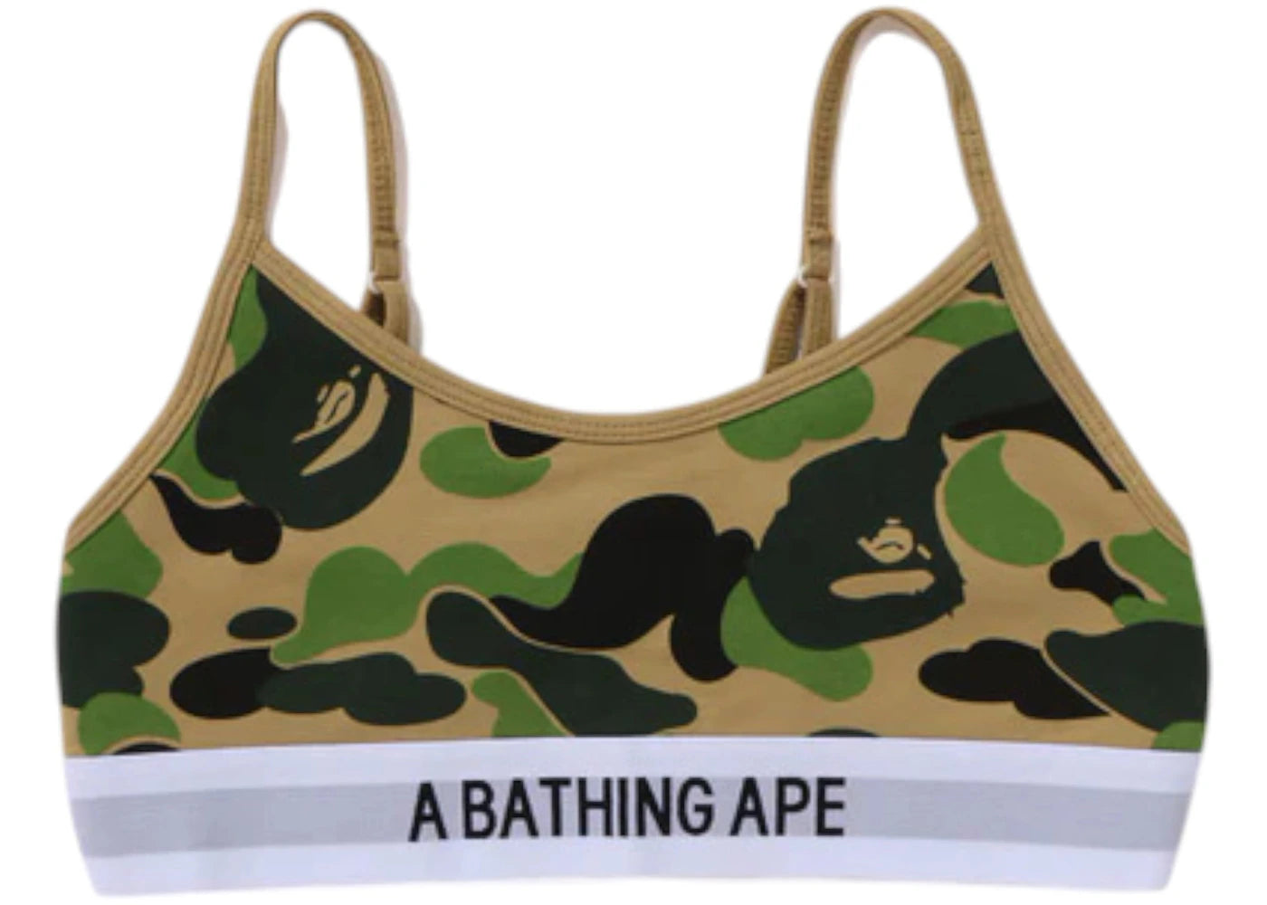 BAPE Women's ABC Camo Sport Bra (SS25) Green