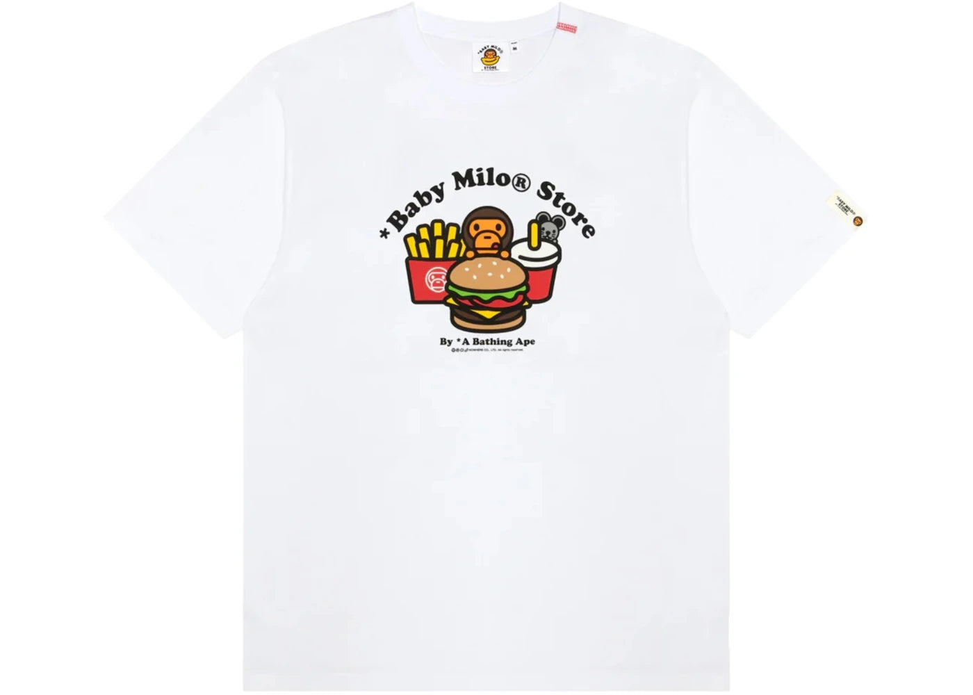 BAPE Women's Baby Milo Fast Food Tee White