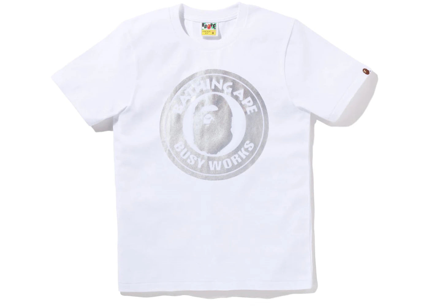 BAPE Womens Hologram Busy Works Tee White
