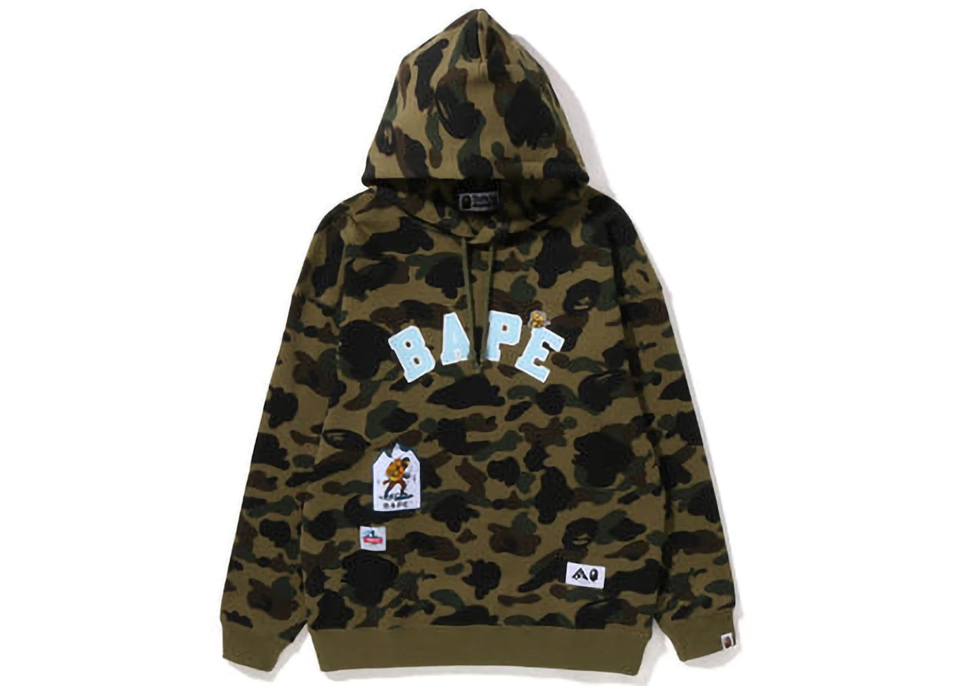 BAPE Women's Multi Label 1st Camo Oversized Hoodie Green