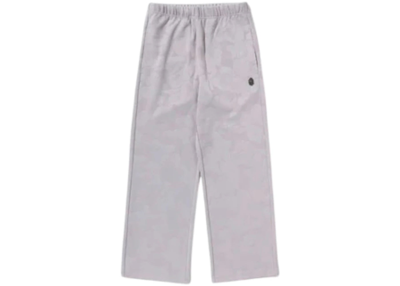 BAPE Women's Solid Camo Jacquard One Point Wide Pants Grey
