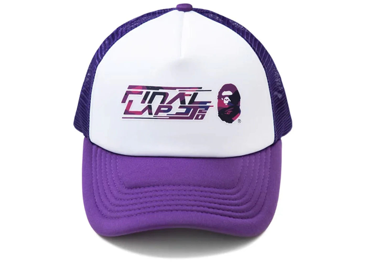 BAPE X JJ Lin Trucker Cap White/Purple
