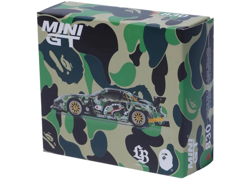 自動車 BAPE X LBWK MINI GT ABC CAMO FD RX7 1/18 BAPE XLBWK Mini GT ABC Camo FD RX7 1/64 Green – Side Kicks