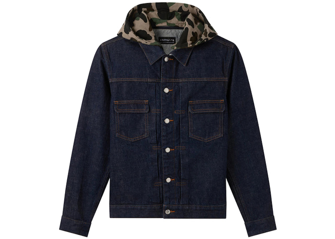 BAPE x A.P.C Born 2 Lose Jacket Indigo