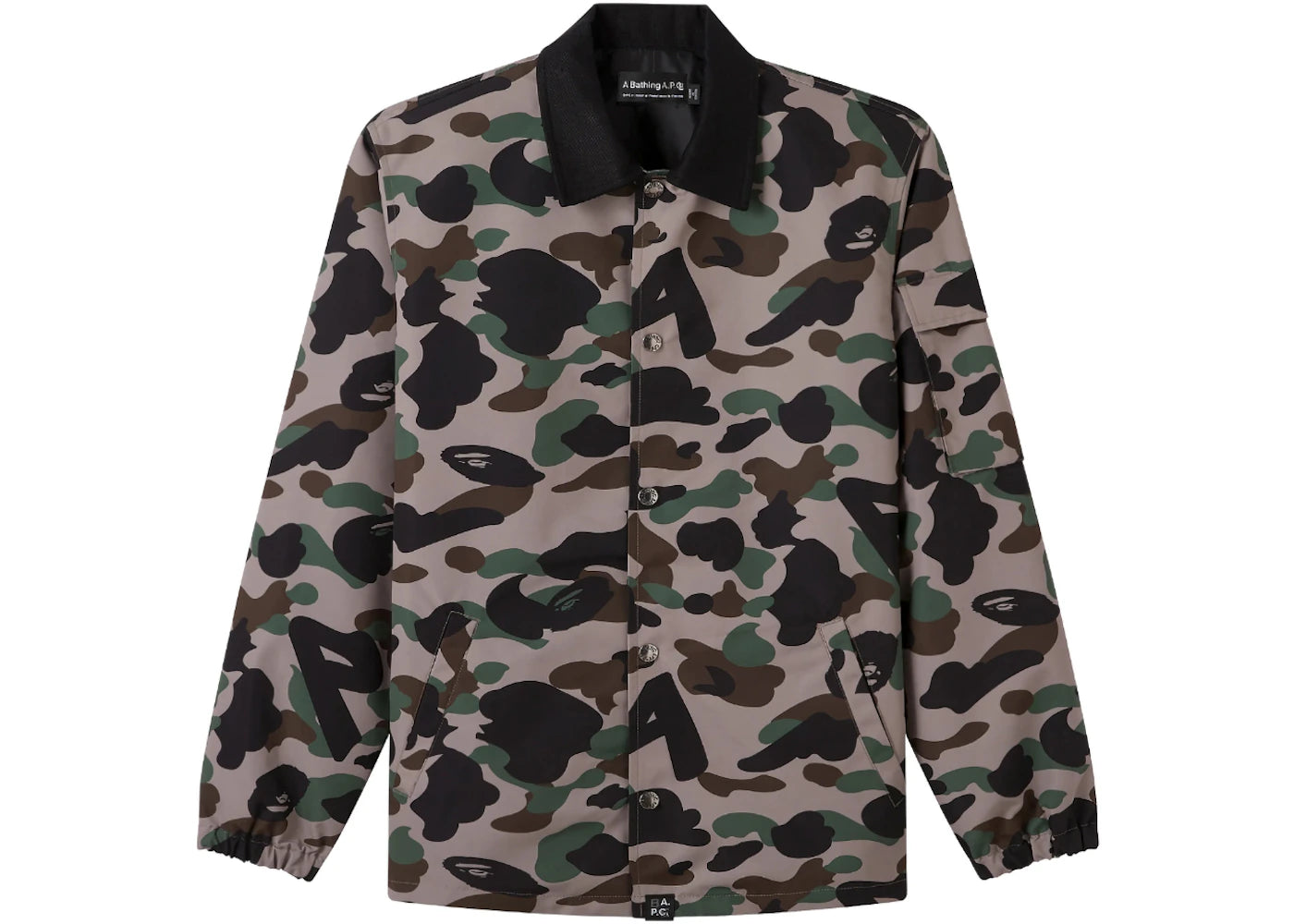 BAPE x A.P.C. Camo Coach Jacket Beige