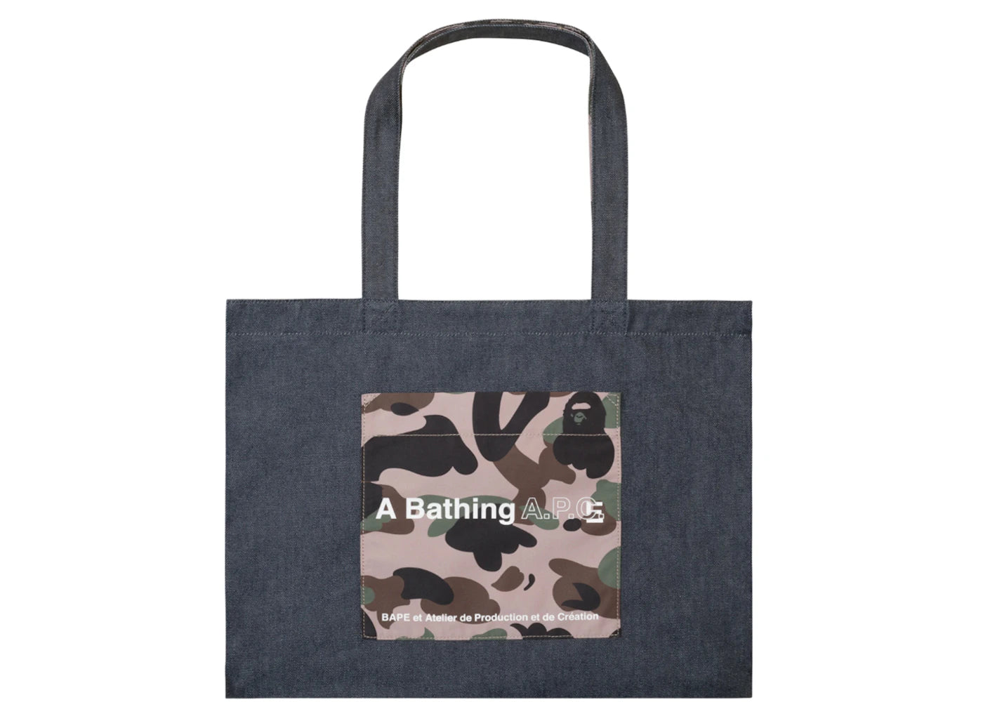 BAPE x A.P.C. Denim Tote Bag Indigo