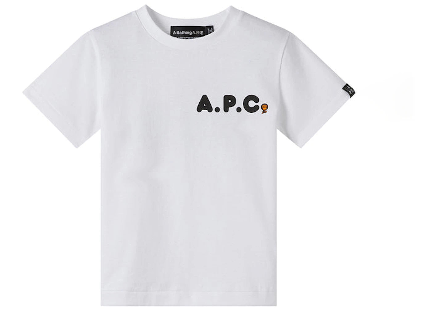 BAPE x A.P.C Kids Milo Ape I T-shirt White